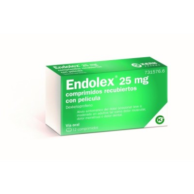 Endolex 25mg 12 Comprimidos